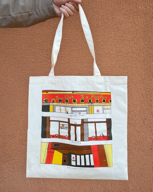 Storefront tote bag, designed by Tarn Susumpow
